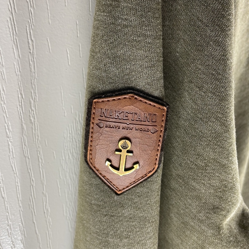 Olive Green Cozy Funnel Neck Women’s Sweater - Picture 6 of 12